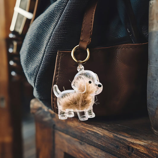 Pet Hair Memorial Keychain Box