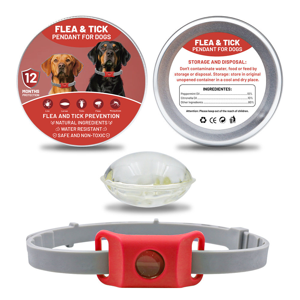 Floh- & Zeckenhalsband aus Silikon
