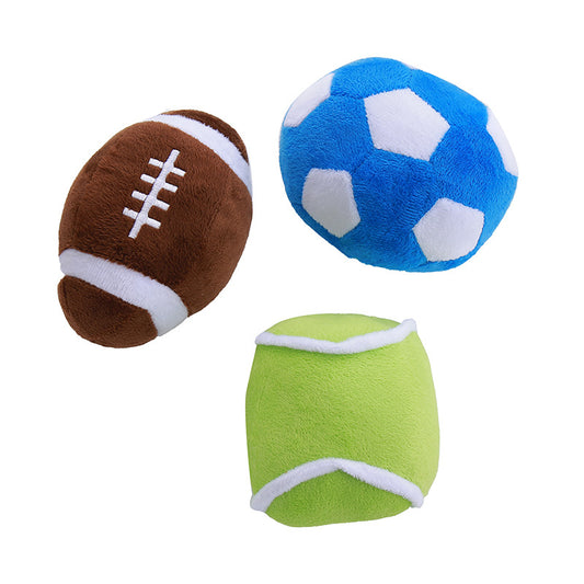 Plüsch-Quietschball-Hundespielzeug