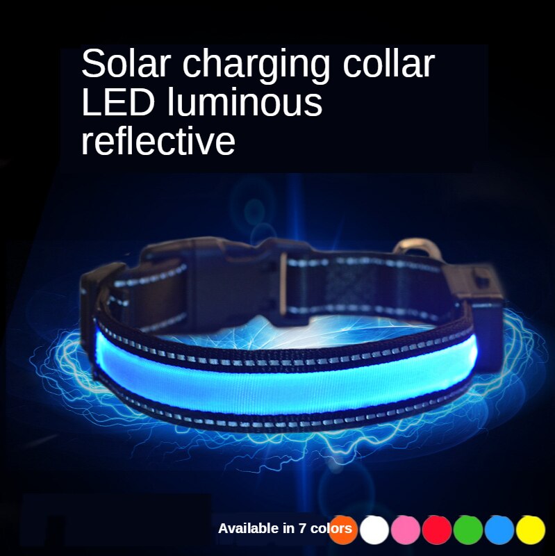 Solar LED Flashing Dog Collar