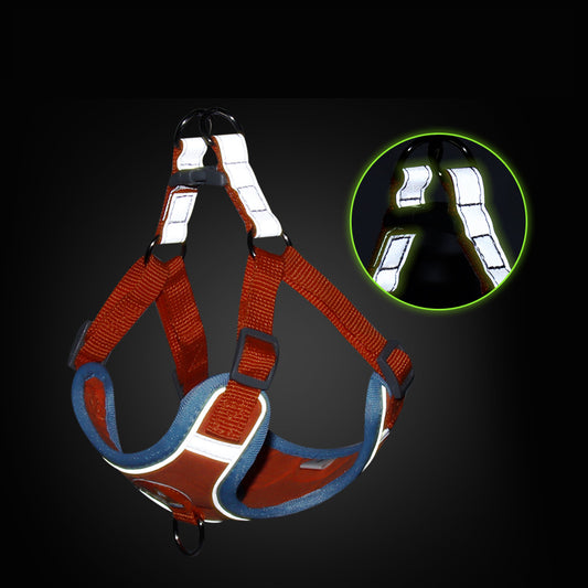 Reflective Vest Dog Harness & Leash