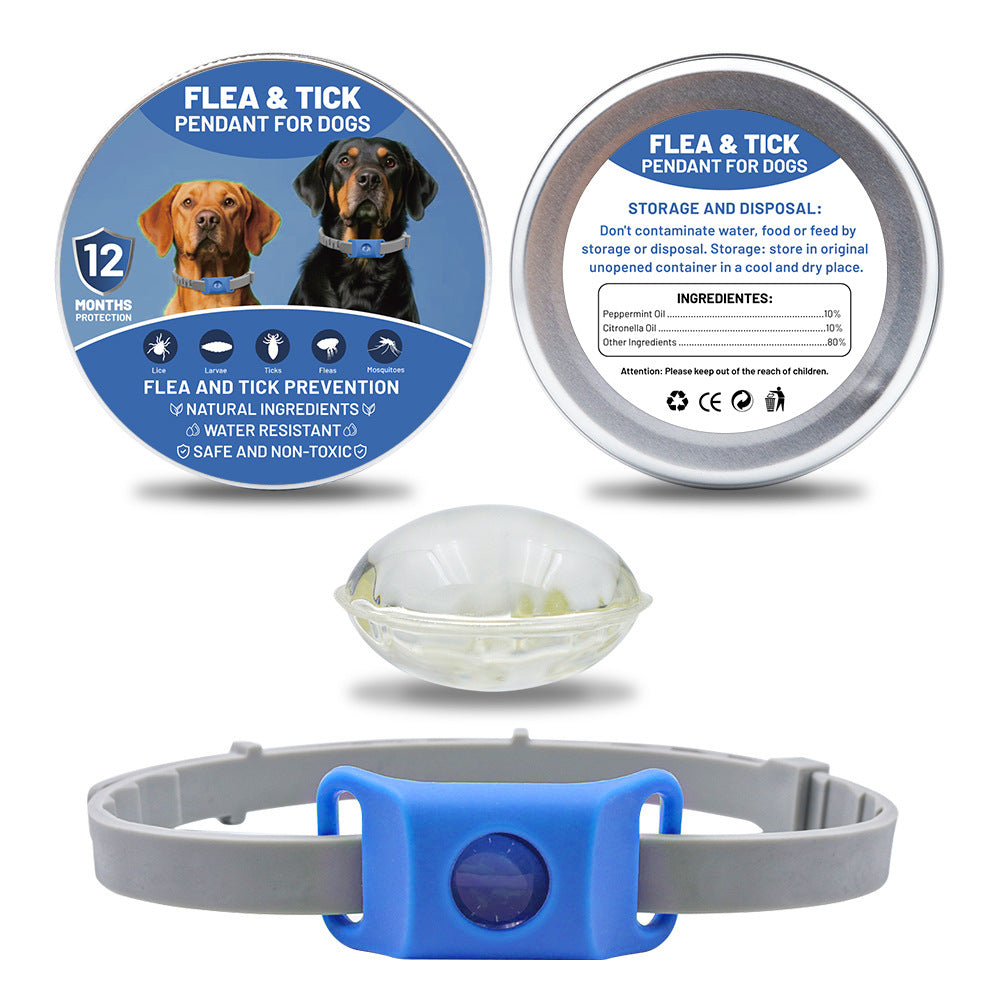 Floh- & Zeckenhalsband aus Silikon