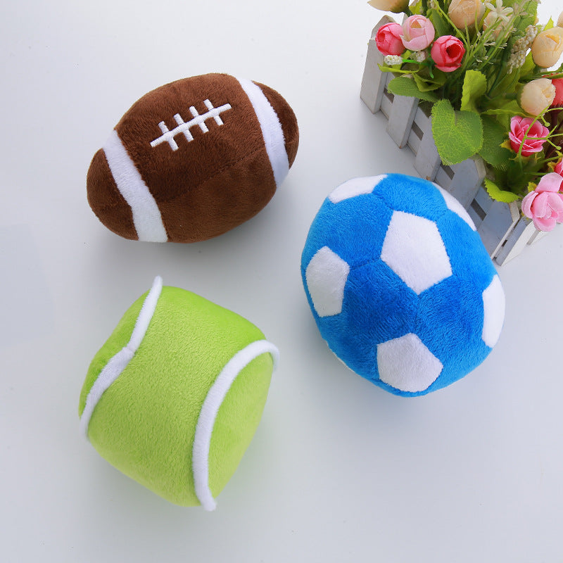 Plüsch-Quietschball-Hundespielzeug