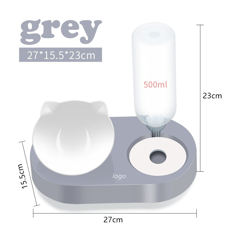 2-in-1 Futter- und Wasserspender für Haustiere