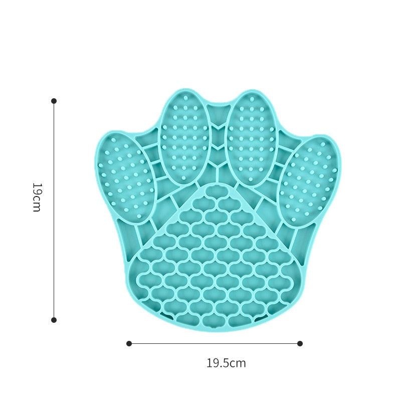 Tapis à lécher et gamelle à alimentation lente en forme de poisson