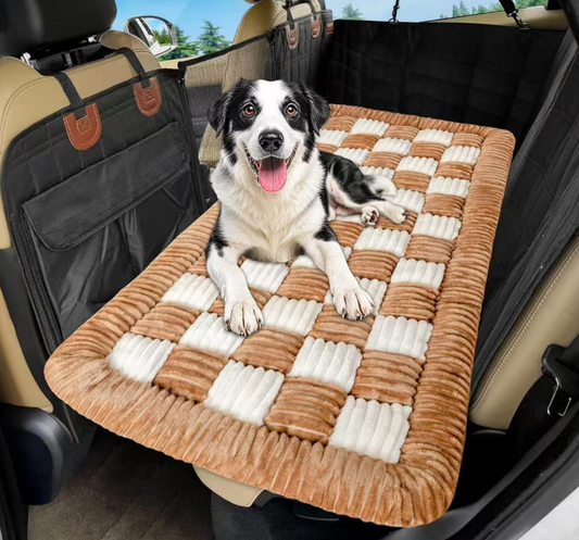 Checkered Thickened Car Seat Pet Mat