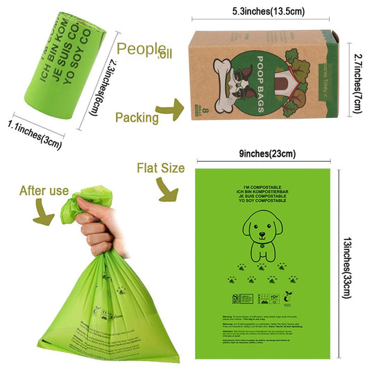 Biodegradable Corn Starch Poop Bags