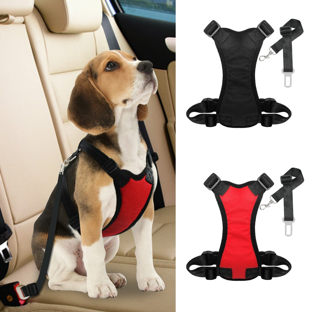 Padded Vest Dog Car Seat Belt