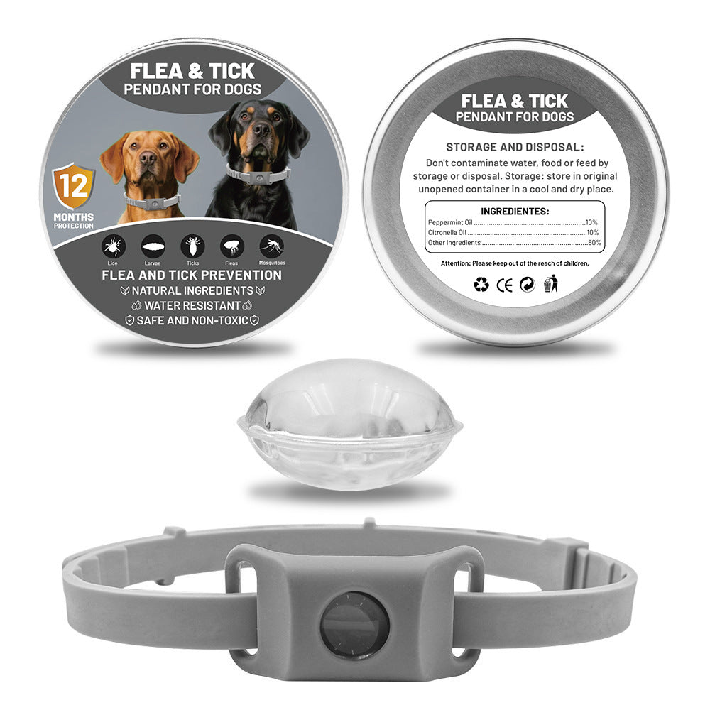 Floh- & Zeckenhalsband aus Silikon