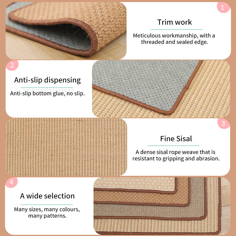 Sofa-Kratzschutzunterlage aus Sisal