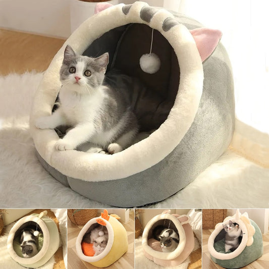 Cozy Washable Cave Cat Bed