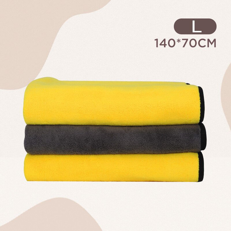 Serviette de bain ultra absorbante pour animaux de compagnie