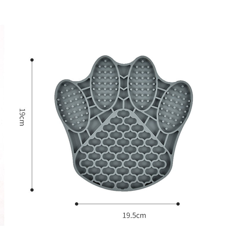 Tapis à lécher et gamelle à alimentation lente en forme de poisson