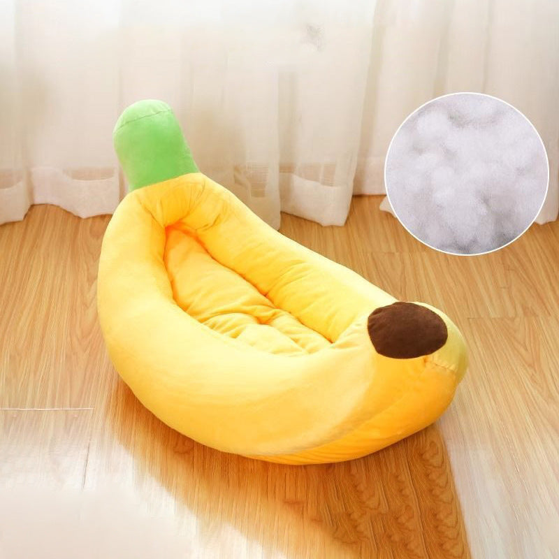 All-Season Banana Shape Pet Bed