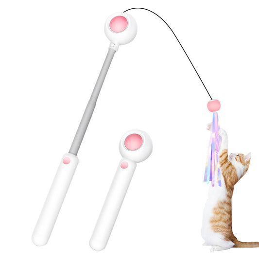 Jouet pour chat à baguette laser avec herbe à chat