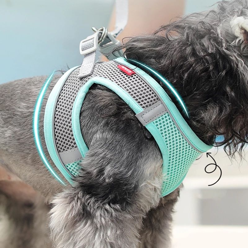 Atmungsaktives Anti-Zieh-Hundegeschirr aus Mesh